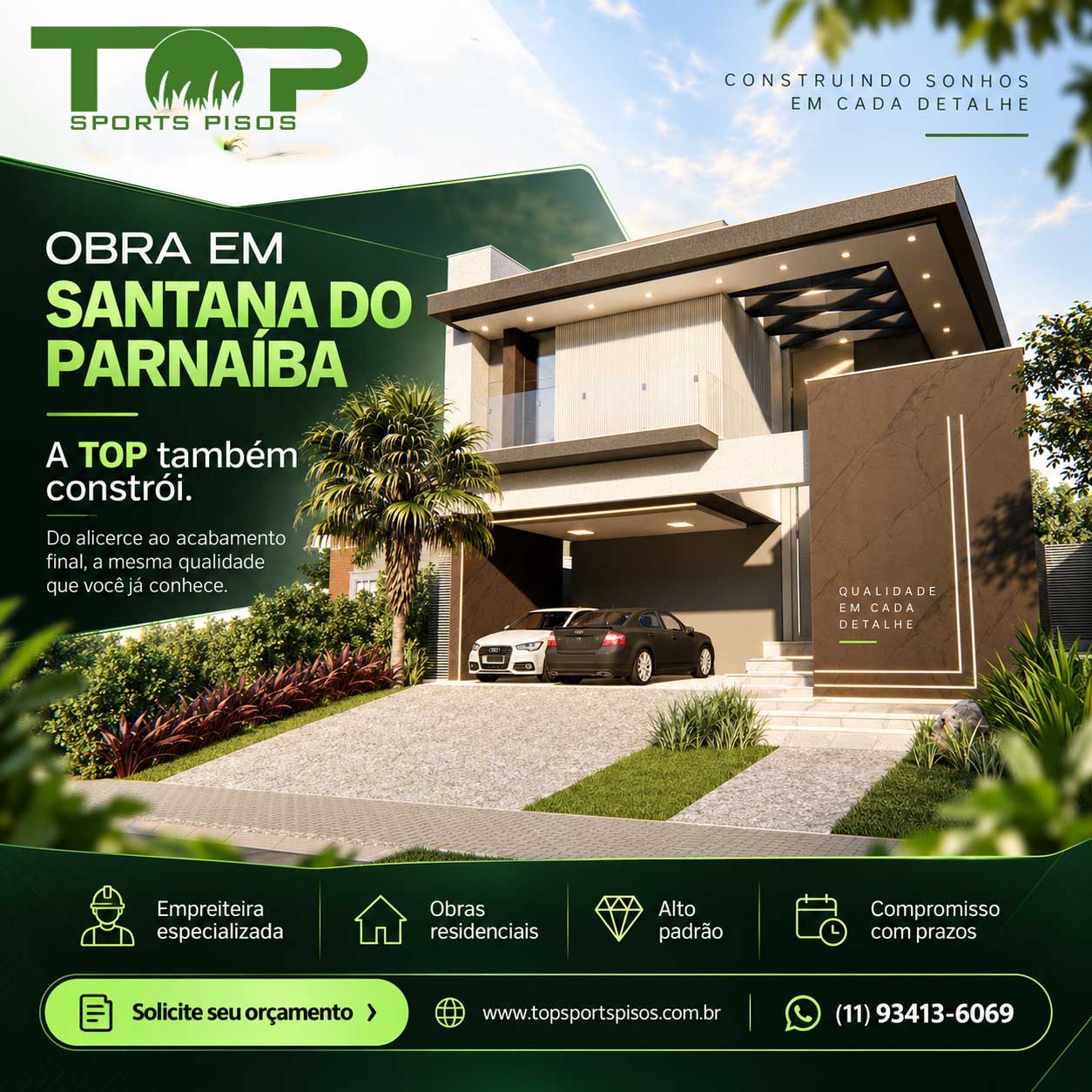 Obra TOP em Santana do Parnaíba