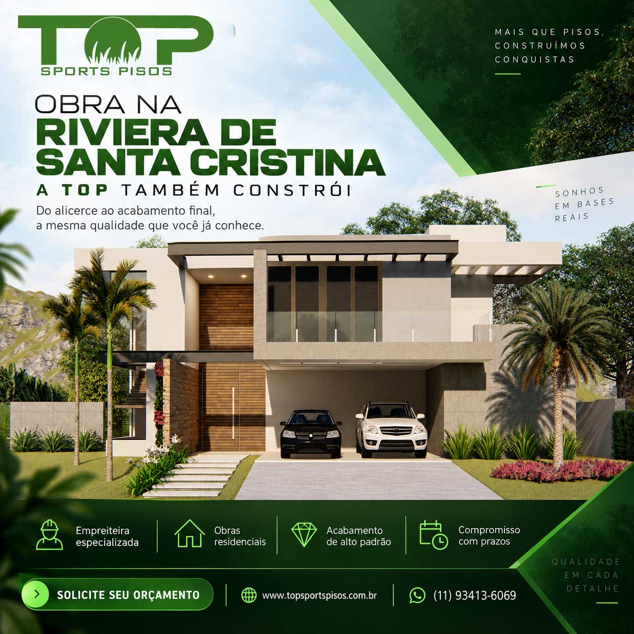 Obra TOP em Riviera de Santa Cristina